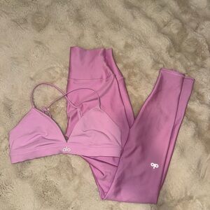 Alo candy heart pink set